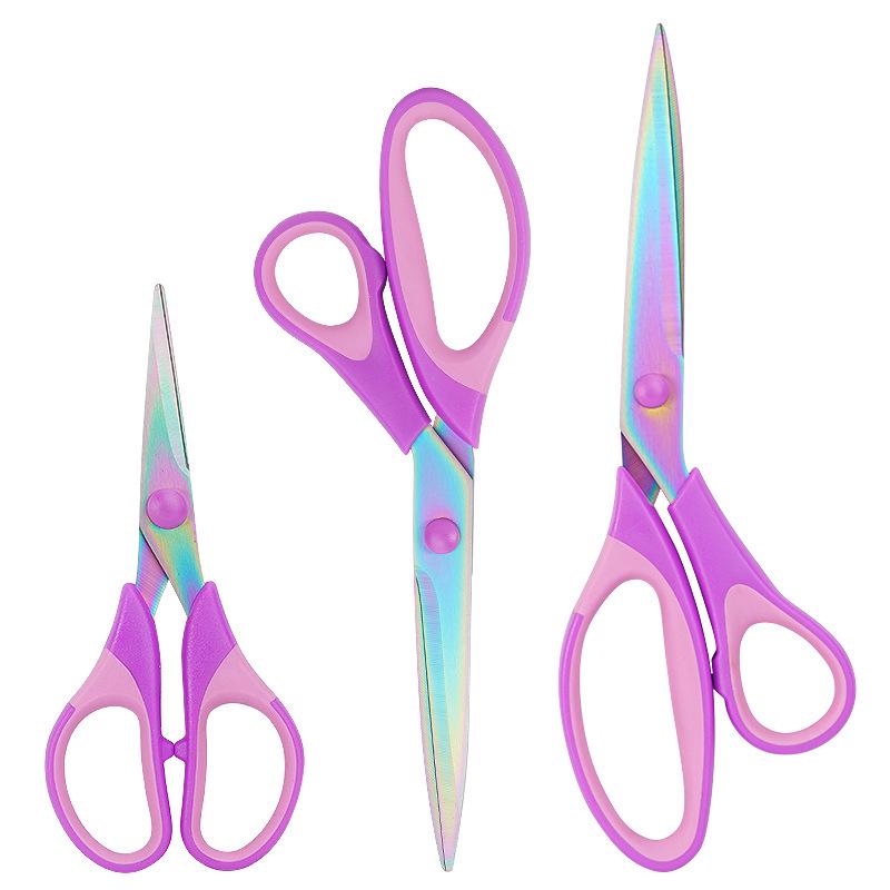 Stainless Steel 3-Piece Scissors Set: Tailor, Office, and Paper-Cutting Scissors