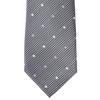 Brand Made in Nishijin Jacquard Square Fine Pattern [Michiko London] Necktie, Japan, Weave, 100% Silk, Weave, (B Pattern Gray)