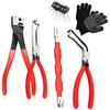 AAAF Automotive 4-Piece Electrical Disconnect Pliers Set-Connector Separator Kit With Angled Pliers& Removal Tools In A Box