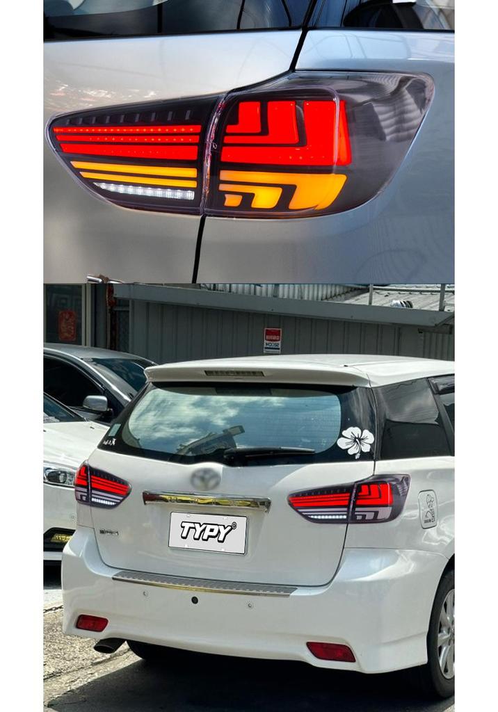 LED Taillight Assembly with Flowing Turn Signal for 2009-2015 Toyota Wish