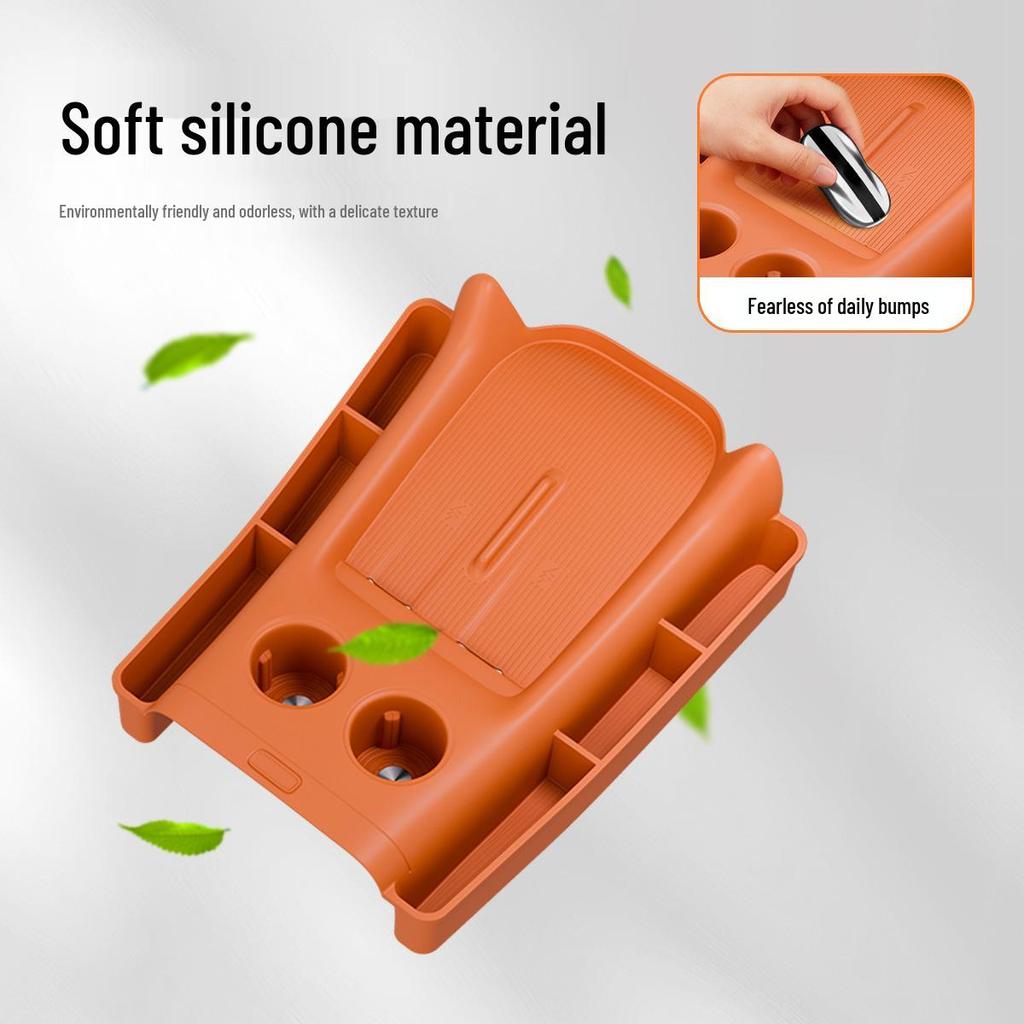 Siliconen Draadloze Oplaadpad & Antislip Bekerhouder Mat voor Xiaomi YU7 Middenconsole