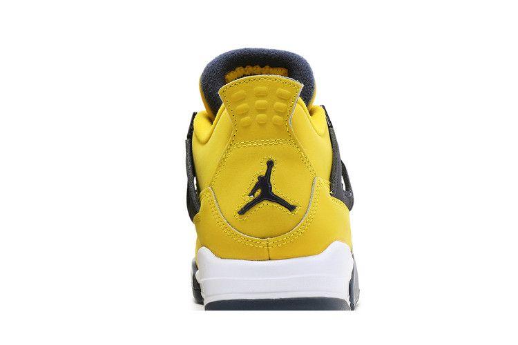 Kids' Sneakers Jordan 4 Retro Lightning (2021) (GS) Tour Yellow/Dark Blue Grey-White