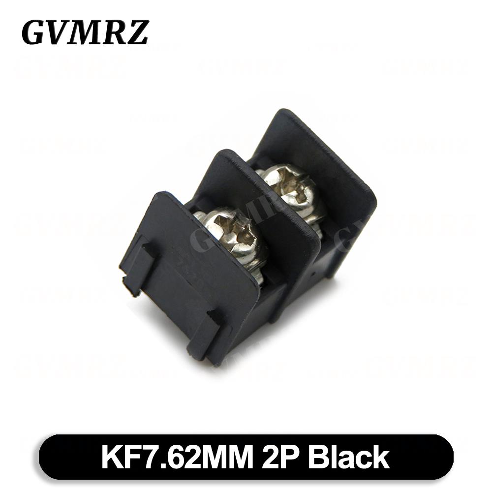 10PCS KF7.62 2P 3P 4P MG762-2 3 4 Pin Splicable Screw Terminal Block Connector Black Green 7.62mm Pitch