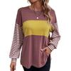 Women's O-neck Sweatshirt Long-sleeved Top Shirt