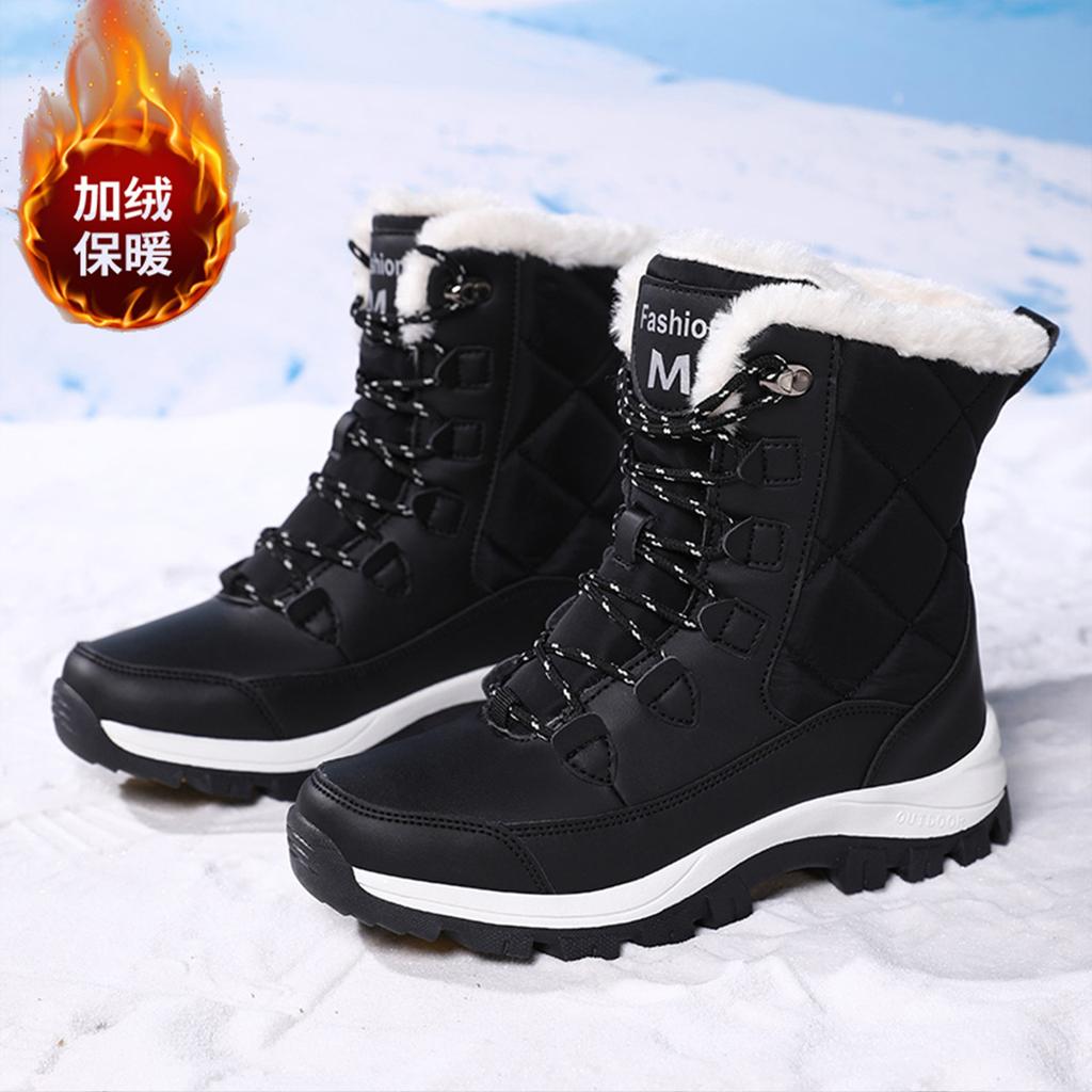 Snow boots new cotton shoes outdoor thickened cotton warm non-slip cold-resistant high-top shoes