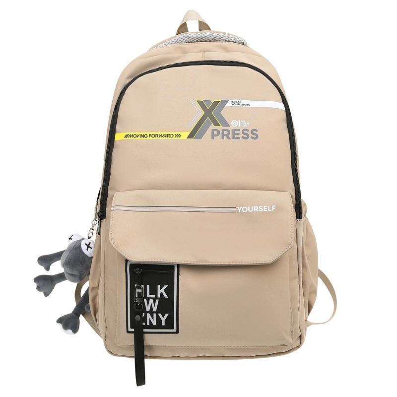 

Школьная сумка для мужчин, женщин, студентов, легкий дорожный рюкзак большой емкости хаки