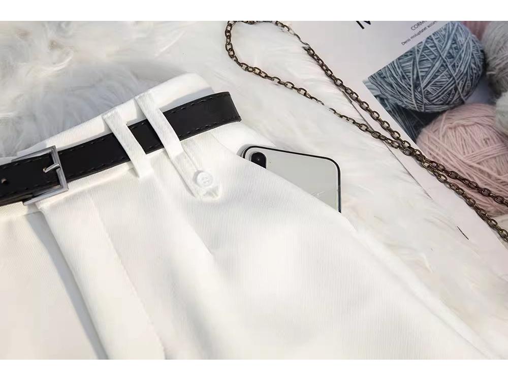 Women's Summer Grey High-Waisted A-Line Shorts 2025 - Loose Wide-Leg Casual Trousers