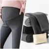 Maternity Belly Support Pants: Spring/Fall Outerwear, Winter Plus Velvet, Thick Leggings
