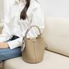 Fashionable and Casual Bucket Bag for Women  New Versatile Mother Child Bag Niche Food Basket One Shoulder Crossbody Bag.
