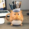 Creative Cartoon Mug Capybara Guinea Pig Water Cup Without Lid Ceramic Mug Household Breakfast Cup