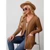 YYFS Women's Fashion Casual Fall Winter Solid Color Print Long Sleeve Sweaters