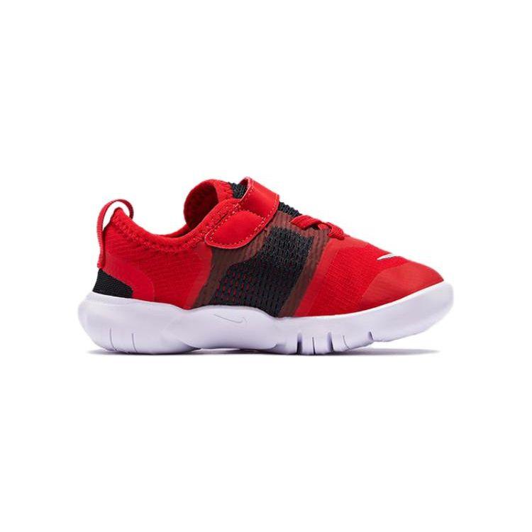Nike Free RN 5.0 Durable Low-Top Running Shoes Baby Sneakers Red White CJ2080-600