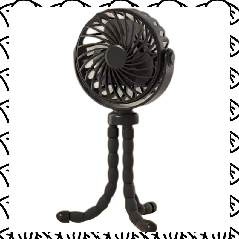 A71Z Baby Stroller Fan Mini Outdoor Fan USB Speed Flexible Octopus Fan Tripod Clip On Handheld Fan For Stroller Crib