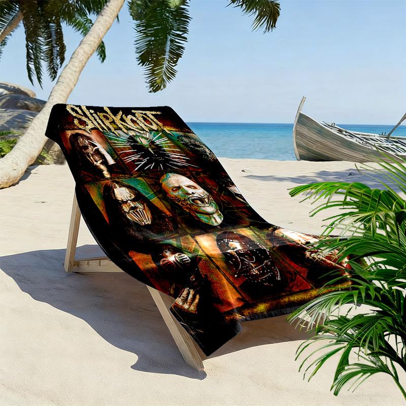Slipknot: Rebellion beach towel Outdoor camping Beach towel for vacation photos seaside swim Outdoor pool towel printing Travel and vacation towels