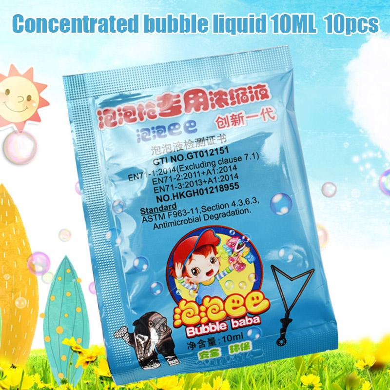 10 PCS 10ML Bubble Liquid Soap Bubble Liquid Bubble Toy Replenisher bubble soap bubbles liquid Colorful Beautiful