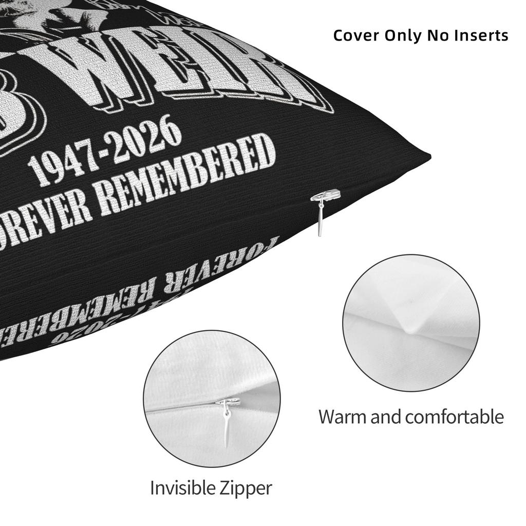Forever Bob Weir 1947 To Pillow Cover Fashion Pillow Case For Sofa Car Home Decor Comfy Pillowcases Birthday Present