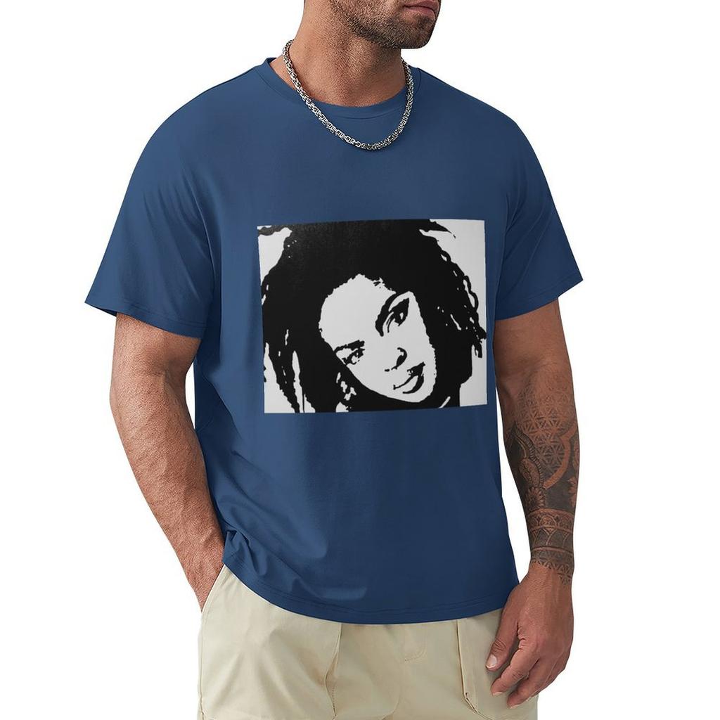 Lauryn Hill T-shirt Vintage Anime T-shirt Skjortor Grafiska T-shirts Träningssweatshirts, Herr