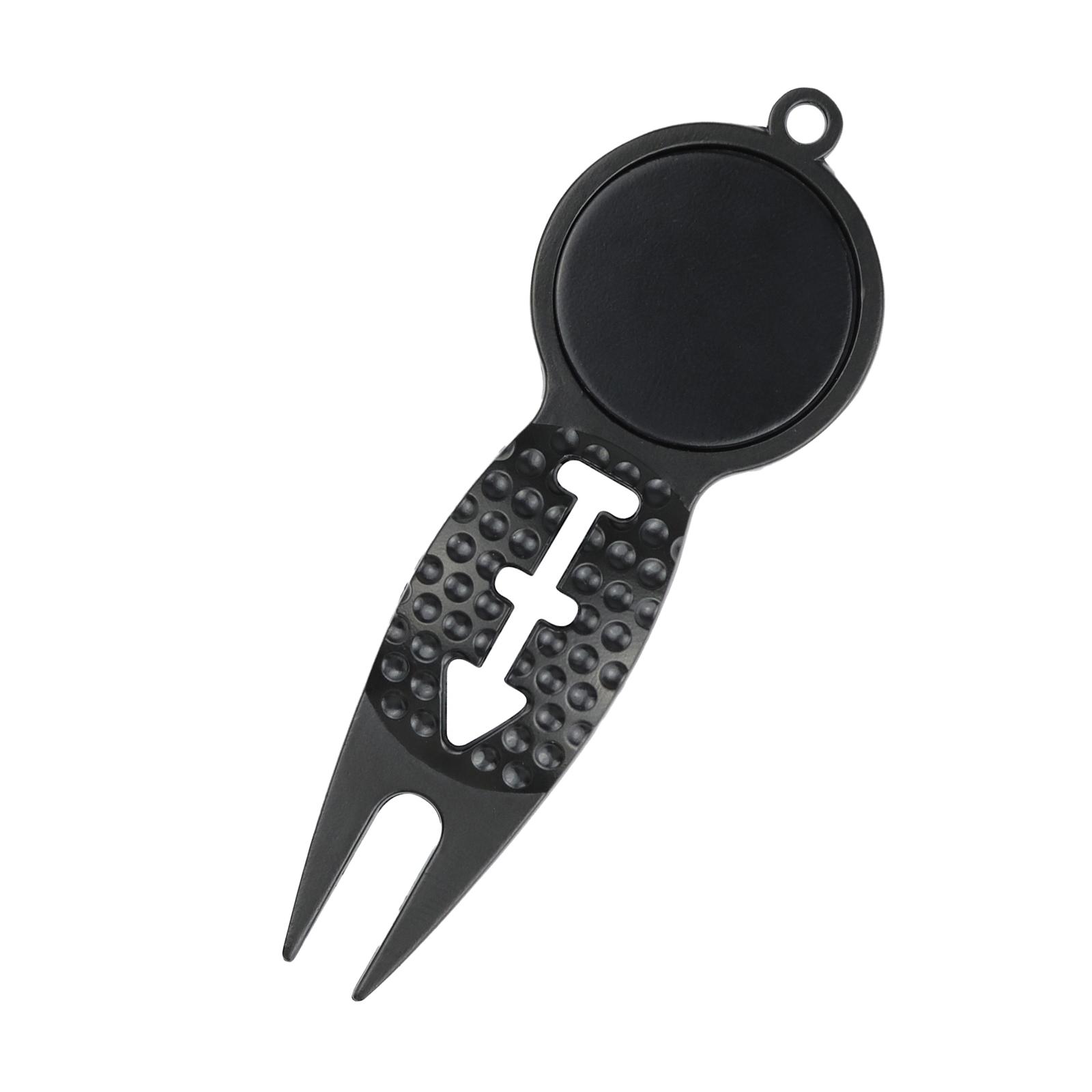 

Golf Divot Repair Tool Golf Tool Golf Gift for Men Women Sturdy Lightweight Golf Training Aid Metal Golf Green Tool Green Fork чорний