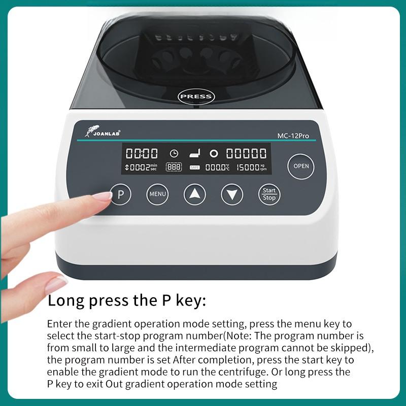 Digital Display High-Speed Plasma Centrifuge Laboratory Microcentrifuge Mini Portable PCR Centrifuge Machine