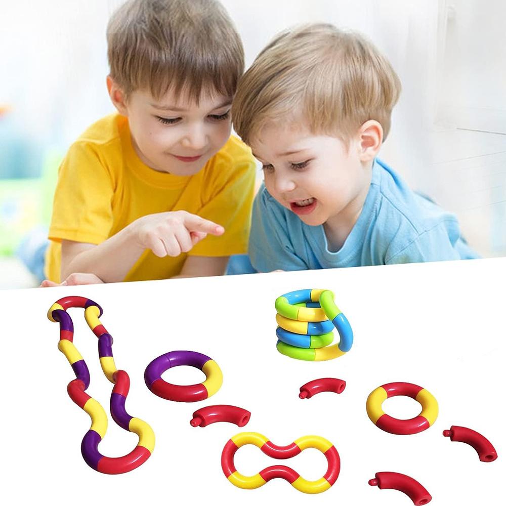 5pcs Quiet Fidget Toys Sensory Fidget Toys Multicolor Twisty Toys for Relaxation