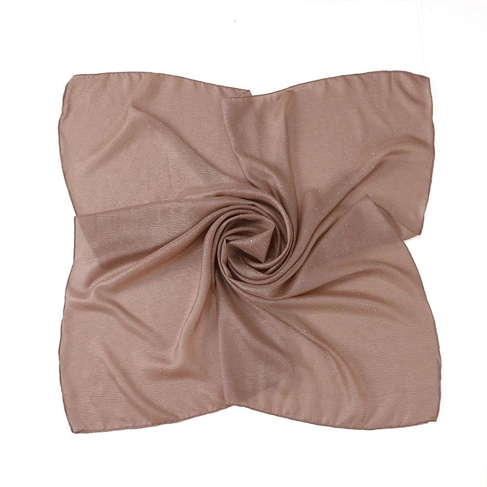 Women Malaysian Square Scarves Foulards Female Bandana Lady Hijabs 90CM