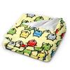 Junimos Blue Chicken Stardew Valley Blanket Warm Soft Fluffy Plush Throw Blanket For Couch Camping Flannel Bedspread Bed Cover