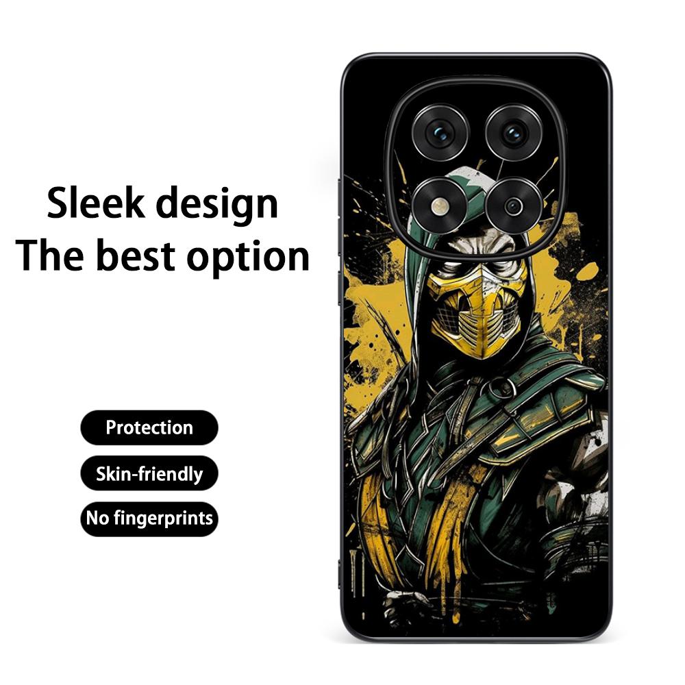 Mor-tals Kombat fashion game design Phone Case For Redmi Note 14 13 12 11 Pro Plus S 5G 14C A3 Soft Black Phone Cover
