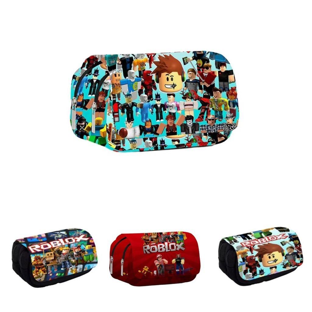 Roblox 3D Cartoon Federmäppchen mit zweilagigem Design für Schüler