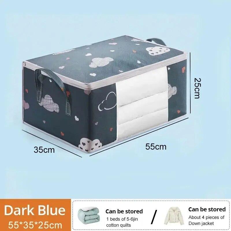 

1 шт. Большой/маленький мешок для хранения одежды, влагонепроницаемый, пыленепроницаемый органайзер, большая вместимость, мешки для сортировки пододеяльников