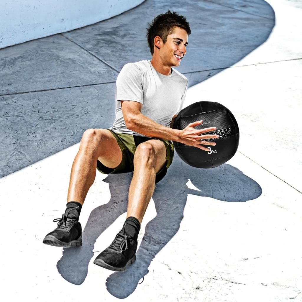 La-VIE Soft Medicine Ball, 3kg, for Strength Training, Inner Muscles, Abdominal and Back Exercises, 3B-3437 [Genuine Manufacturer Product]