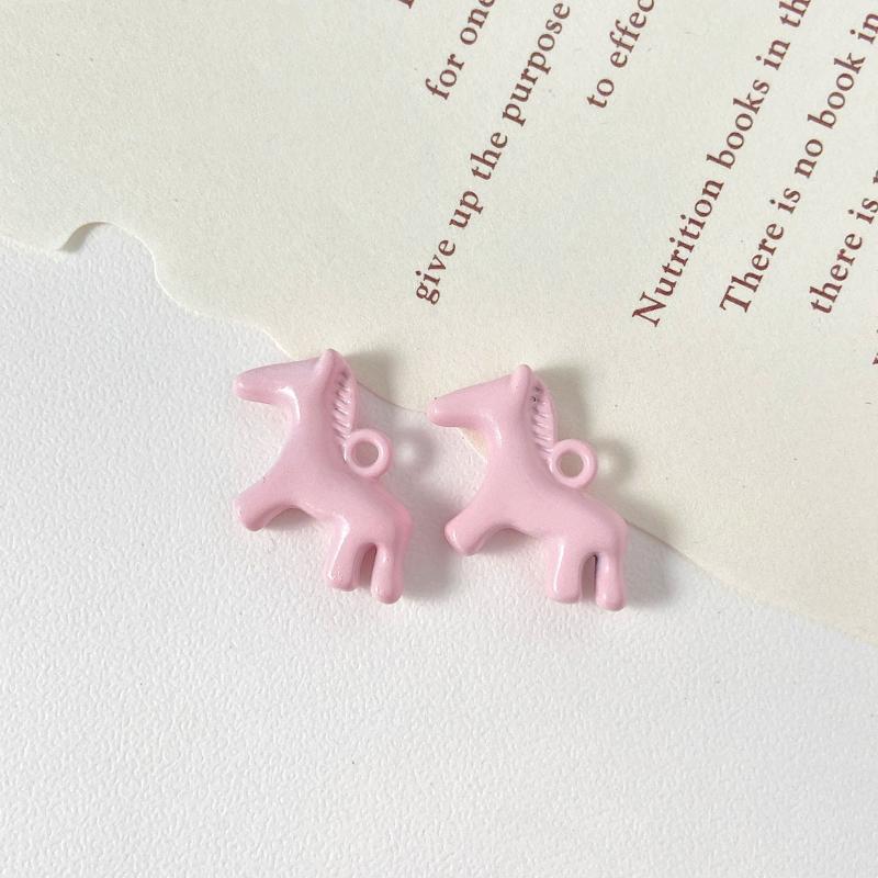

5Pcs Color Pendants Horse Animal Pendant Charms Handmade Necklace Earrings Accessories Diy Jewelry Making Findings