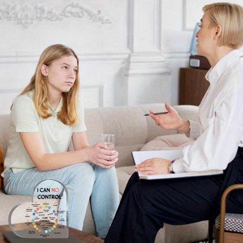 Psychotherapy Affirmations Heart - Mental Health Sign for Counselors & Social Workers