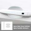 8Pcs Car Door Bowl Anti-scratch Sticker Clear Door Bowl Handle Protection Sticker Paint Surface Film Car Accessories Decals TPU
