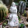 Artistic Religious Mother Son Statue Resins Figurine with LED Light Nursery Decors Mother Day Present For New Mom