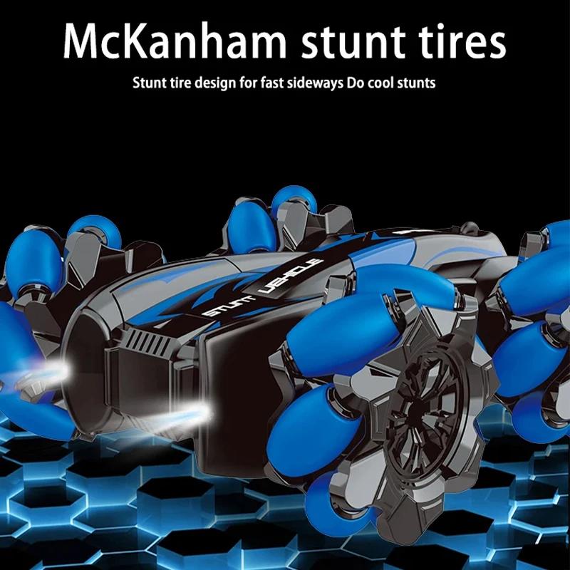 Non-Toxic Remote Control Toys F1 Rc Drift Car With Music Led Lights 2.4G Wrist Watch Gesture Radio Stunt Cars 4Wd Electric Children Toys