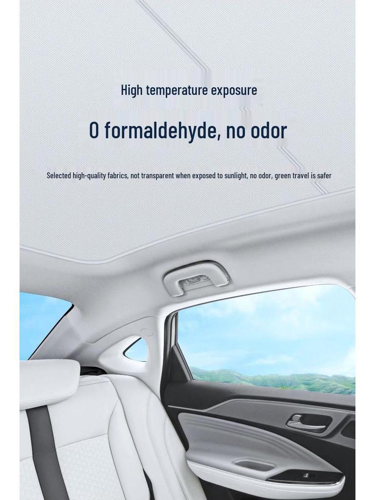 Jike 007 GT Sunroof Sunshade for 25-Year-Old Model - Ice Crystal Protection & Heat Insulation Interior Accessory