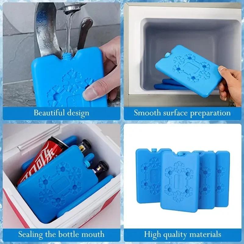 1/3/5PC Reusable Ice Packs Portable Ice Pack Freezer Ice Pack Long-lasting Cooling Water Fill Box For Drink Food Refrigeration