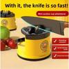 Small Yellow Duck Mini Suction Cup Sharpener, Home Quick Sharpening Tool, Kitchen Mini Sharpener, Sharpening Stone, Easy To Use