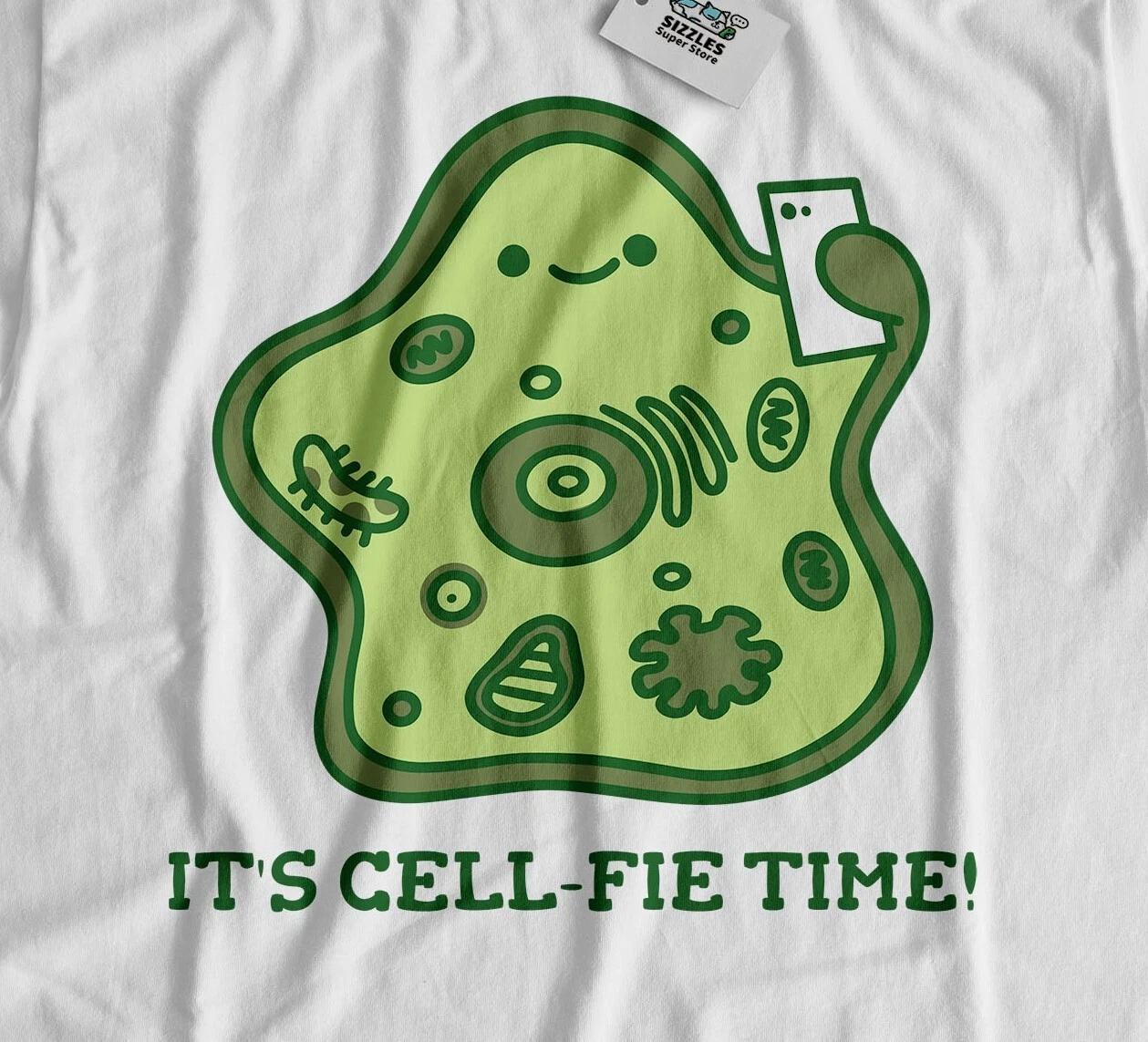 

Its Cell-Fie Time! Unisex Funny Biology T-Shirt Biologist & Biology Tutor Gifts 4XL