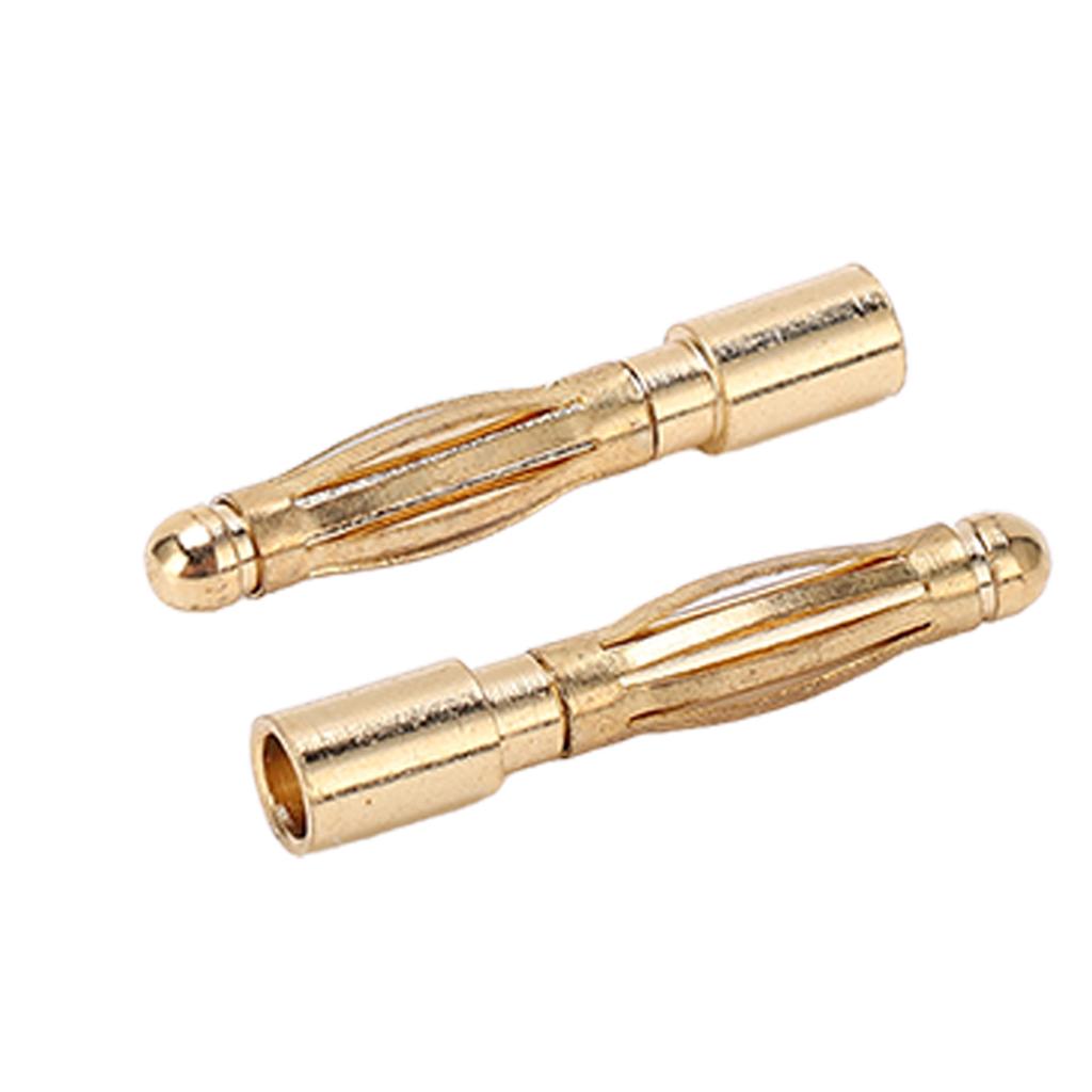 2,0 mm Bullet-Bananenstecker. Reines Kupfer, vernickelt. Bullet-Bananenstecker für Line Plug in