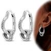 925 Sterling Silver Love Feather Moon Star Heart Earrings Fit Original Charms Hoop for Women Girls Stud Earring Jewelry Gifts