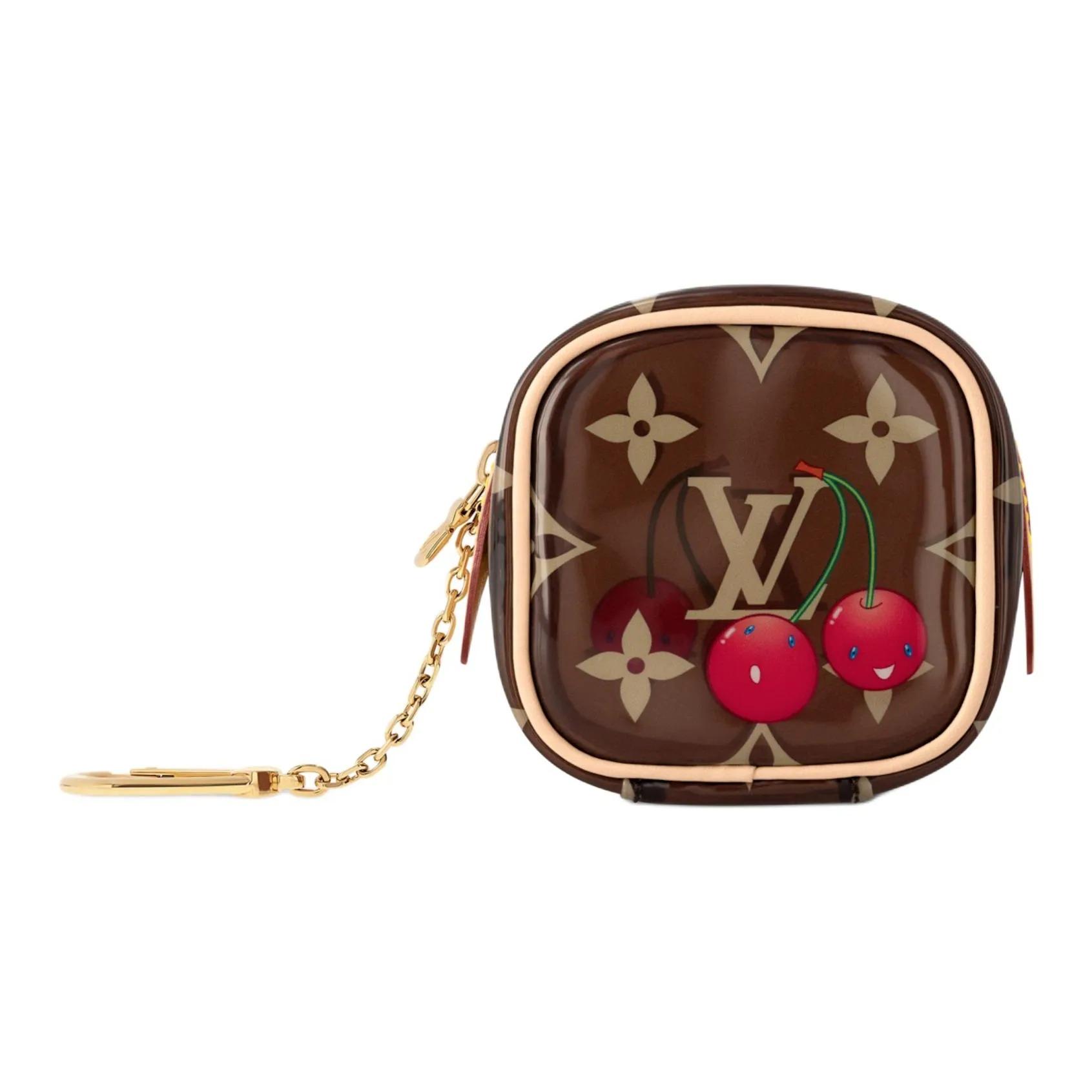 

LOUIS VUITTON x Takashi Murakami Спільна колекція CUBE Серія Вишня Монограма Вишня Кристалічний гаманець для монет Маленький Жіночий Коричневий Gift box set (basic set+original box) коричневий