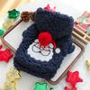 Christmas Dog Hoodie Winter Warm Fleece Pet Clothes Santa Claus Design Thick Soft Plush Jacket Small Dogs Puppy Outfit Apparel
