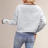 Women's Fashion Casual Round Neck Colorblock Loose All-match Pullover Sweater Top