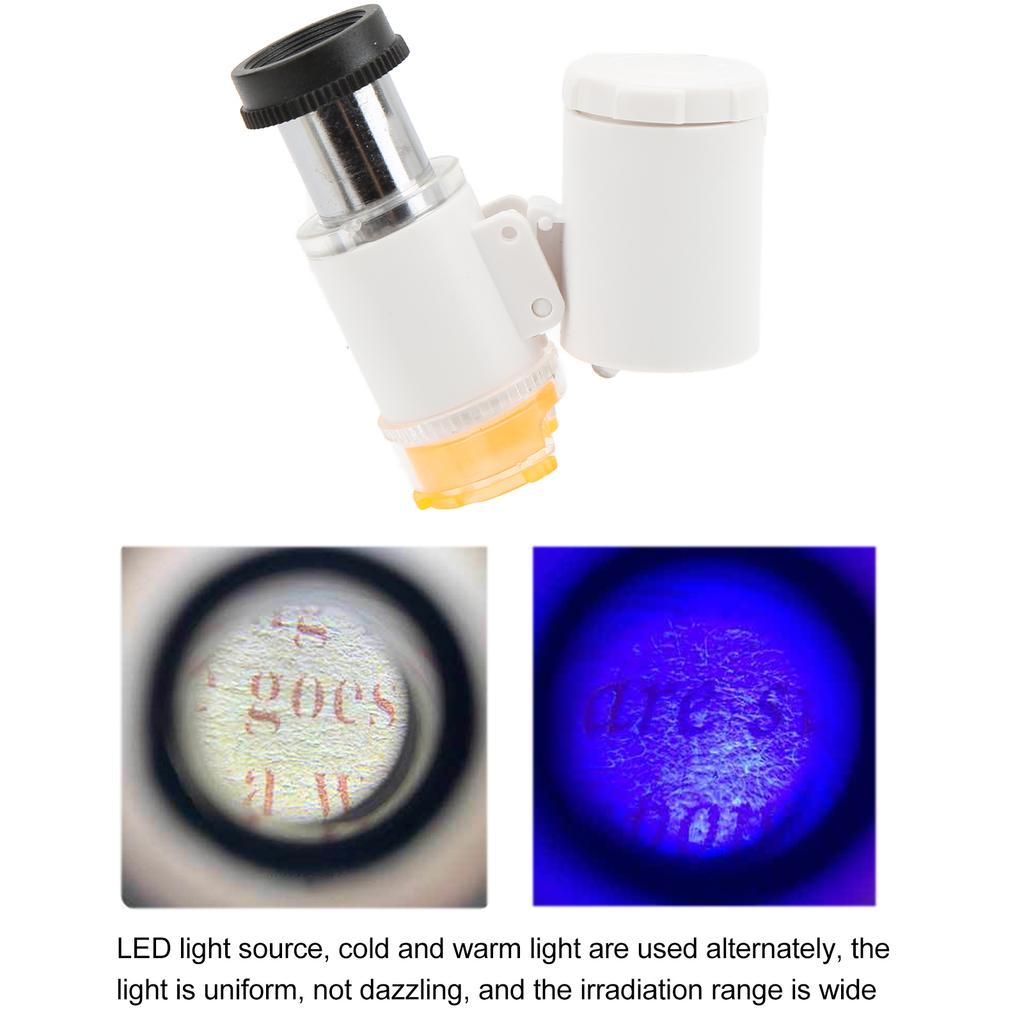   Microscope Money Detect Function Portable Clrer Imaging Wide Irradiation Range LED Microscope