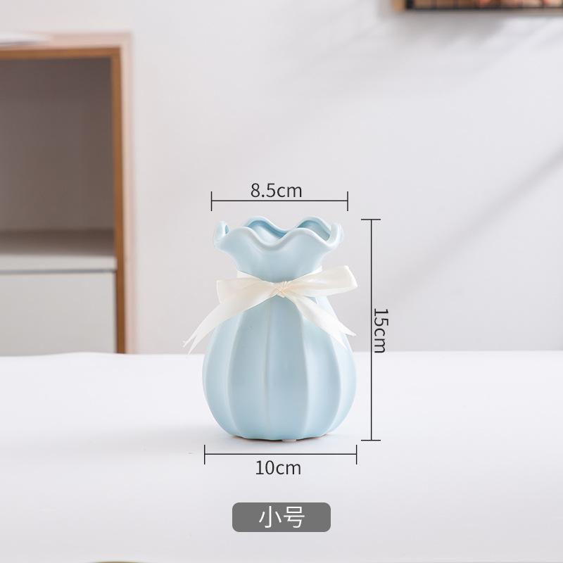 Minimalist Nordic Ceramic Vase, Water-Storing Flower Pot for Florist Supplies, Modern Home Decor