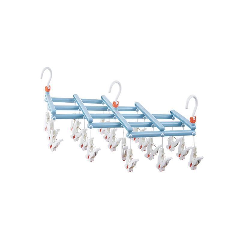 Plastic Sock Drying Rack Multi-Purpose Laundry Clamp Clothesline Holder Home Organization Bedroom Storage Rack for Socks
