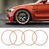 4PCS 20 Inch Wheel Rim Protector ABS Scratch Proof Self Adhesive Wheel Rim Protection Guard Universa