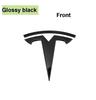 1 szt. ABS dla Tesla Model 3 Model Y Samochód Przednia Pokrywa Maski Logo Emblemat Naklejka Stylizacja Nadwozie Samochodu Tylna Klapa Bagażnika Odznaka Akcesoria