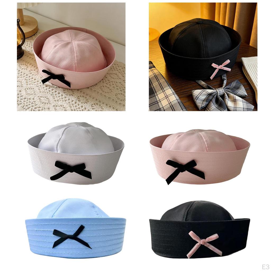Elegant Sailor Hat Costume Accessory Photo Sail Sturdy Structure Polyester Comfortable Cosplay for